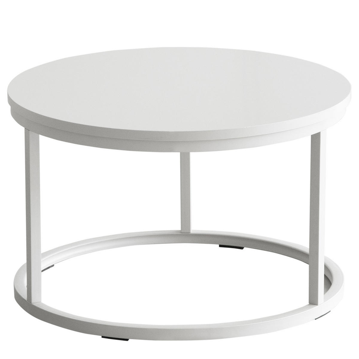 COUCHTISCH 2er-Set - Kaschmir - Beige, Holzwerkstoff/Metall (74/74/40cm) - home24