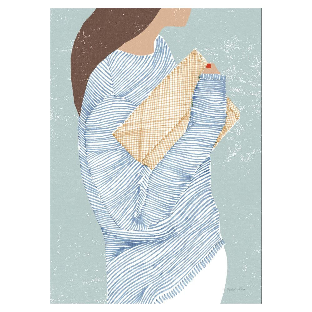 POSTER Wild Apple - Striped I - Blau, Papier (70/100/0.1cm) - Poster&Frame