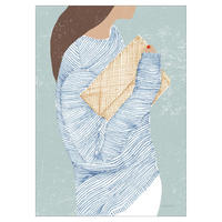 POSTER Wild Apple - Striped I - Blau, Papier (50/70/0.1cm) - Poster&Frame