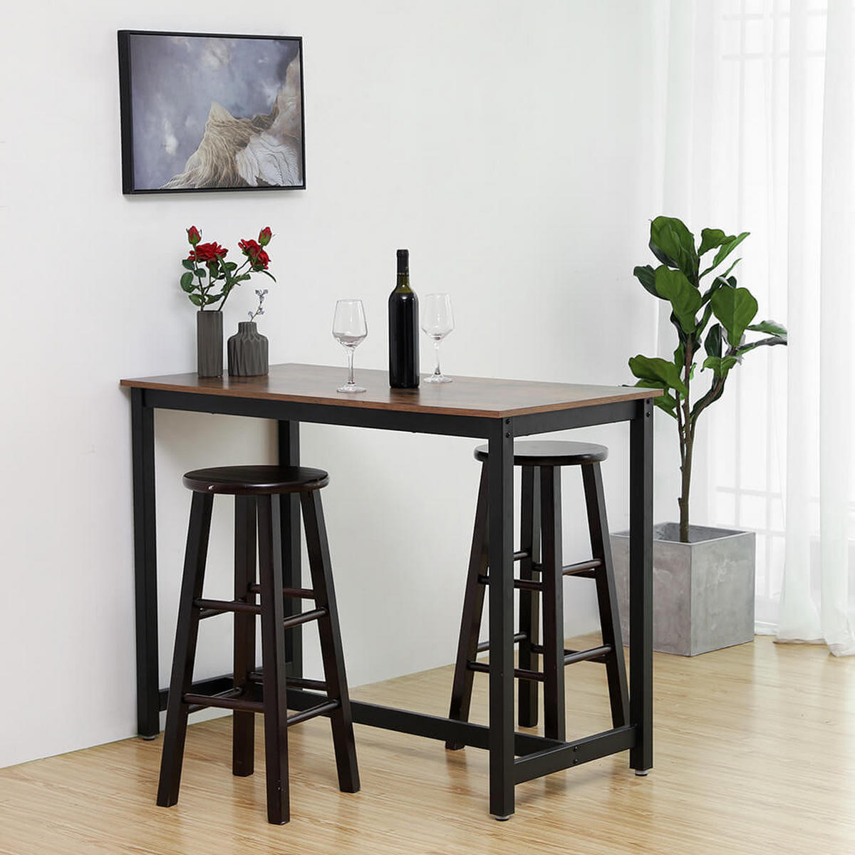 BARTISCH - Braun, Holzwerkstoff (120/60/90cm) - Hansiro