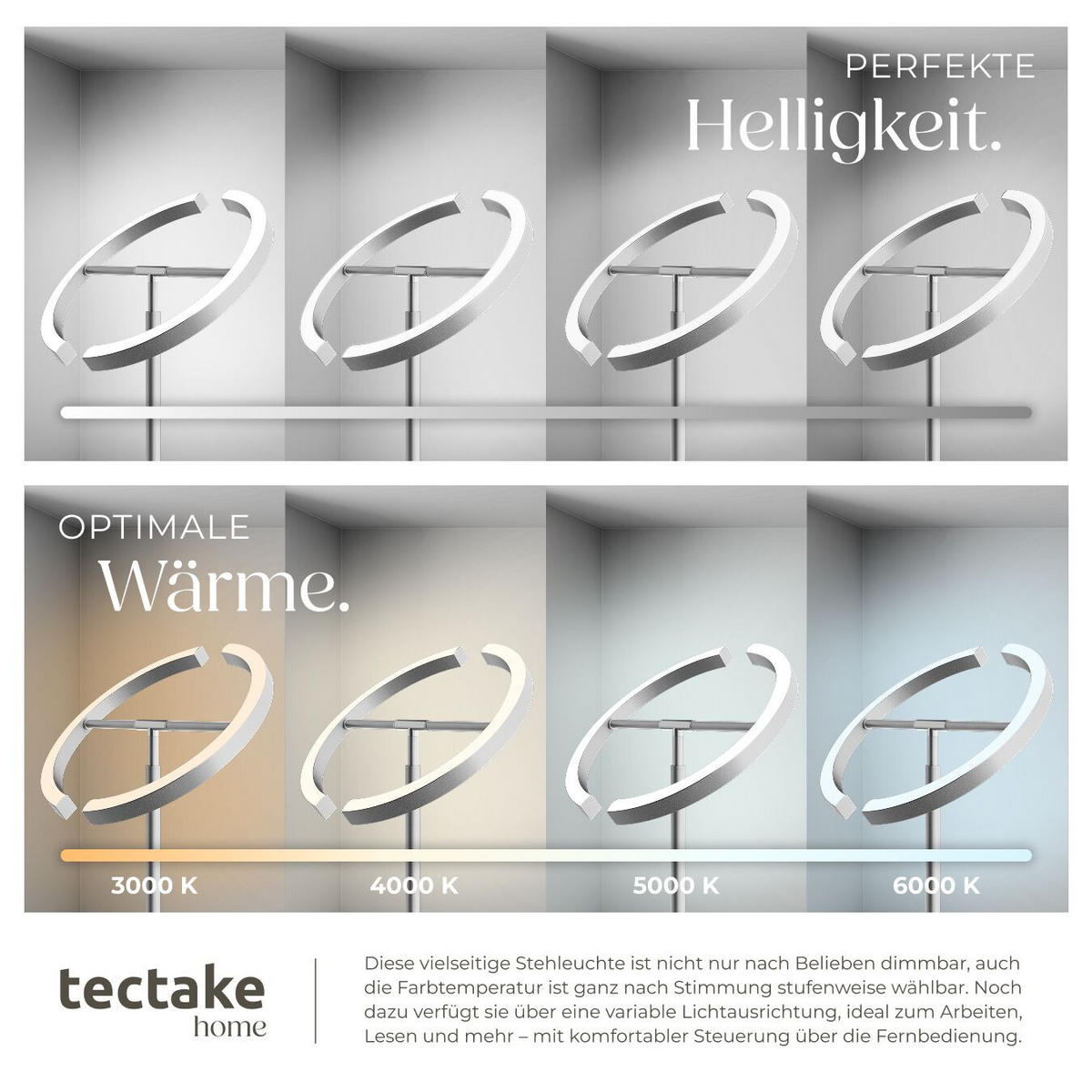 DECKENFLUTER Auralis,31,5 x 188 cm ,Nickel matt - Nickelfarben, Metall (31.5/31.5/188cm) - tectake