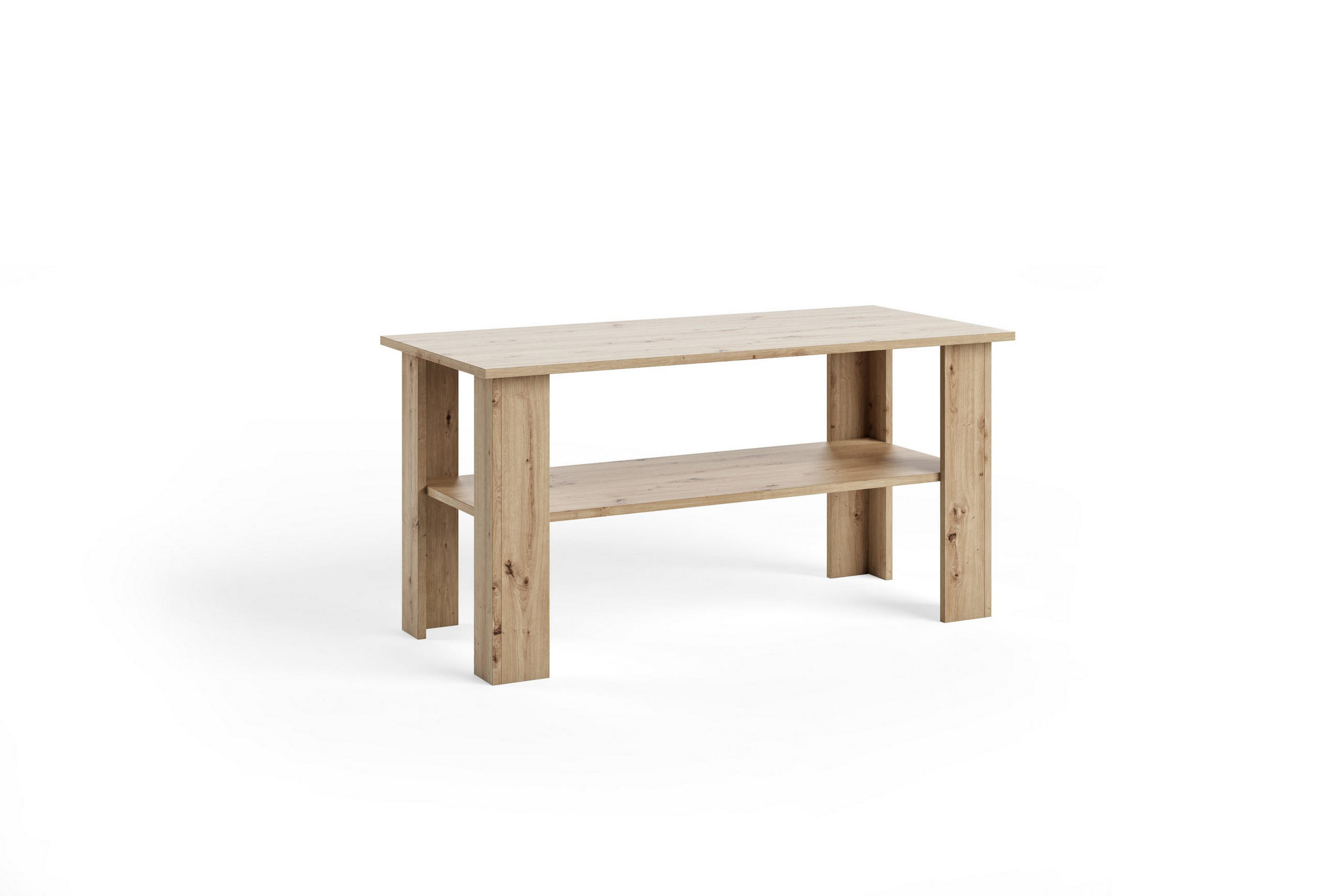 COUCHTISCH ALBANO 100 cm Eiche Artisan - Eiche Artisan, Holzwerkstoff (55/100/58cm) - MASSENO