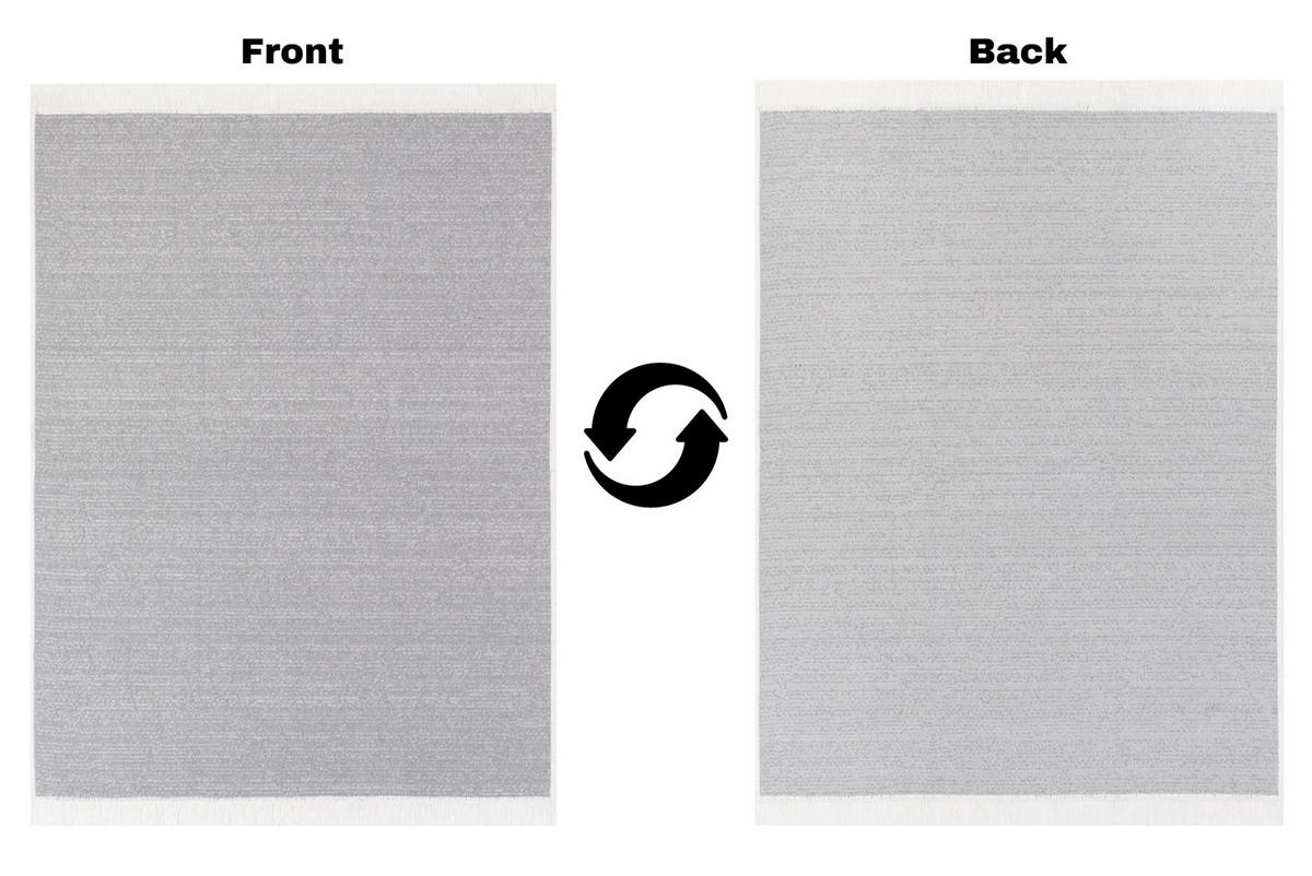 TEPPICH AZTECA Grau 80/200 cm - Grau, Naturmaterialien (80/200cm) - Tapiso