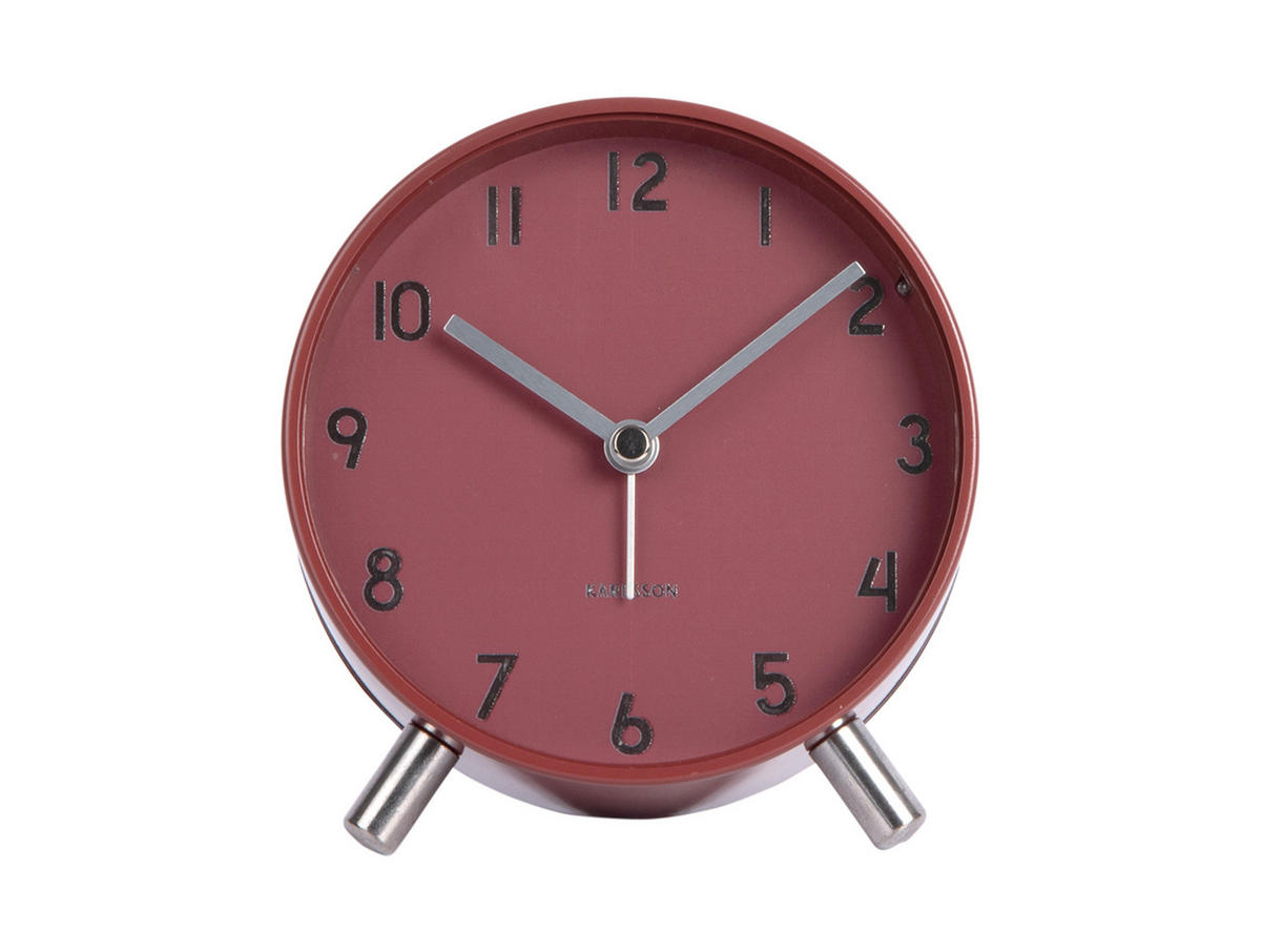 WECKER Cadiz Elan - Rot - 12/11 cm - Rot, Metall (12/11/12cm) - Karlsson