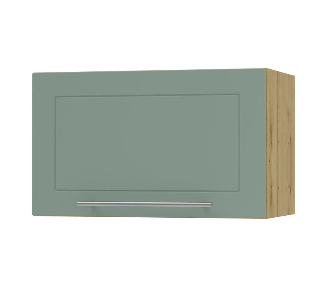 KLAPPHÄNGESCHRANK Kvantum W4B/60 Mint Matt / Eiche Artisan Matt 60 / 32,5 / 36cm - Eiche Artisan/Mintgrün, Holz/Holzwerkstoff (60/36/32.5cm) - Feldmann-Wohnen