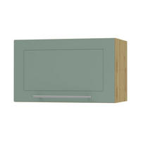 KLAPPHÄNGESCHRANK Kvantum W4B/80 Mint Matt / Eiche Artisan Matt 80 / 32,5 / 36cm - Eiche Artisan/Mintgrün, Holz/Holzwerkstoff (80/36/32.5cm) - Feldmann-Wohnen