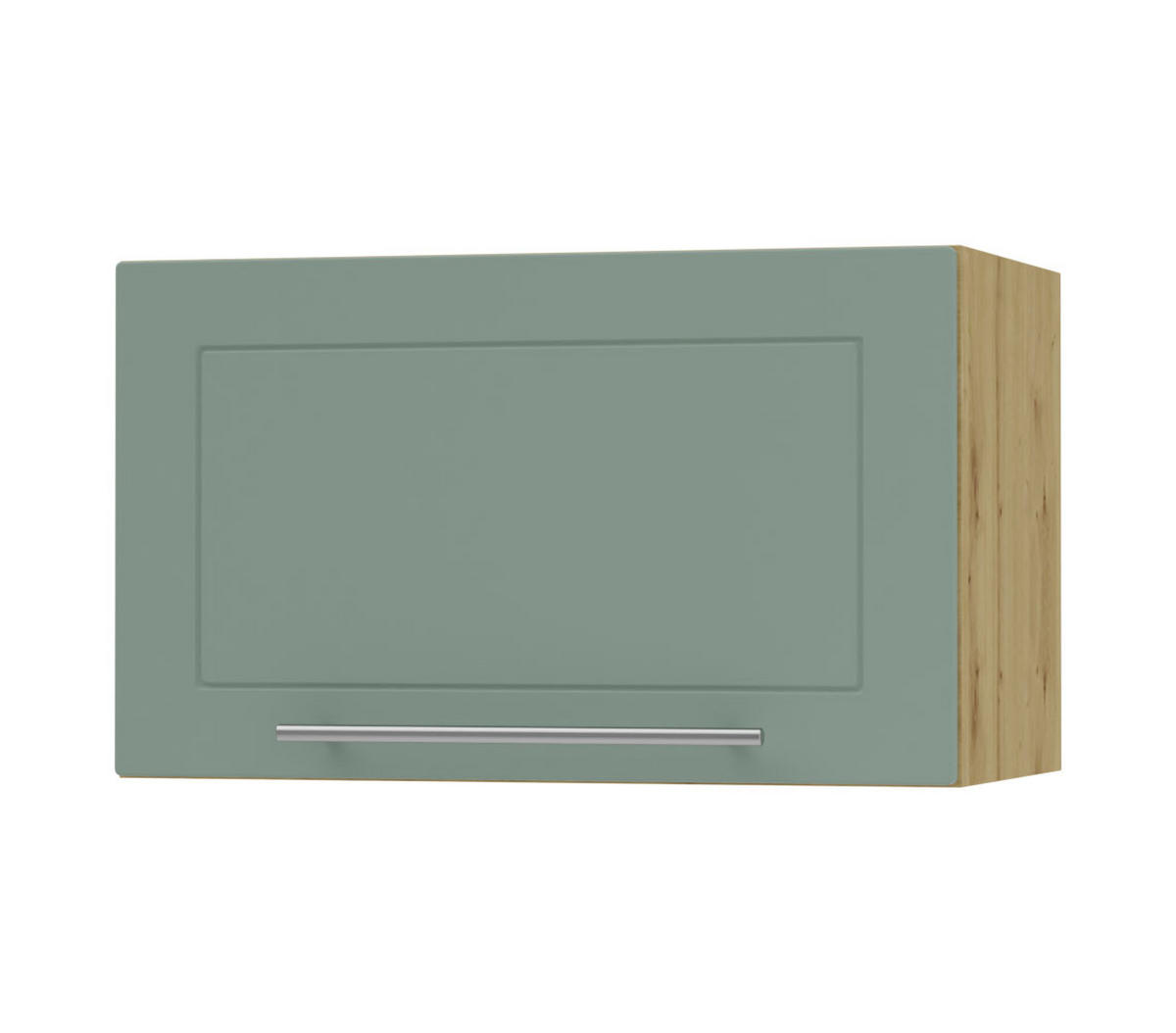 KLAPPHÄNGESCHRANK Kvantum W4B/80 Mint Matt / Eiche Artisan Matt 80 / 32,5 / 36cm - Eiche Artisan/Mintgrün, Holz/Holzwerkstoff (80/36/32.5cm) - Feldmann-Wohnen