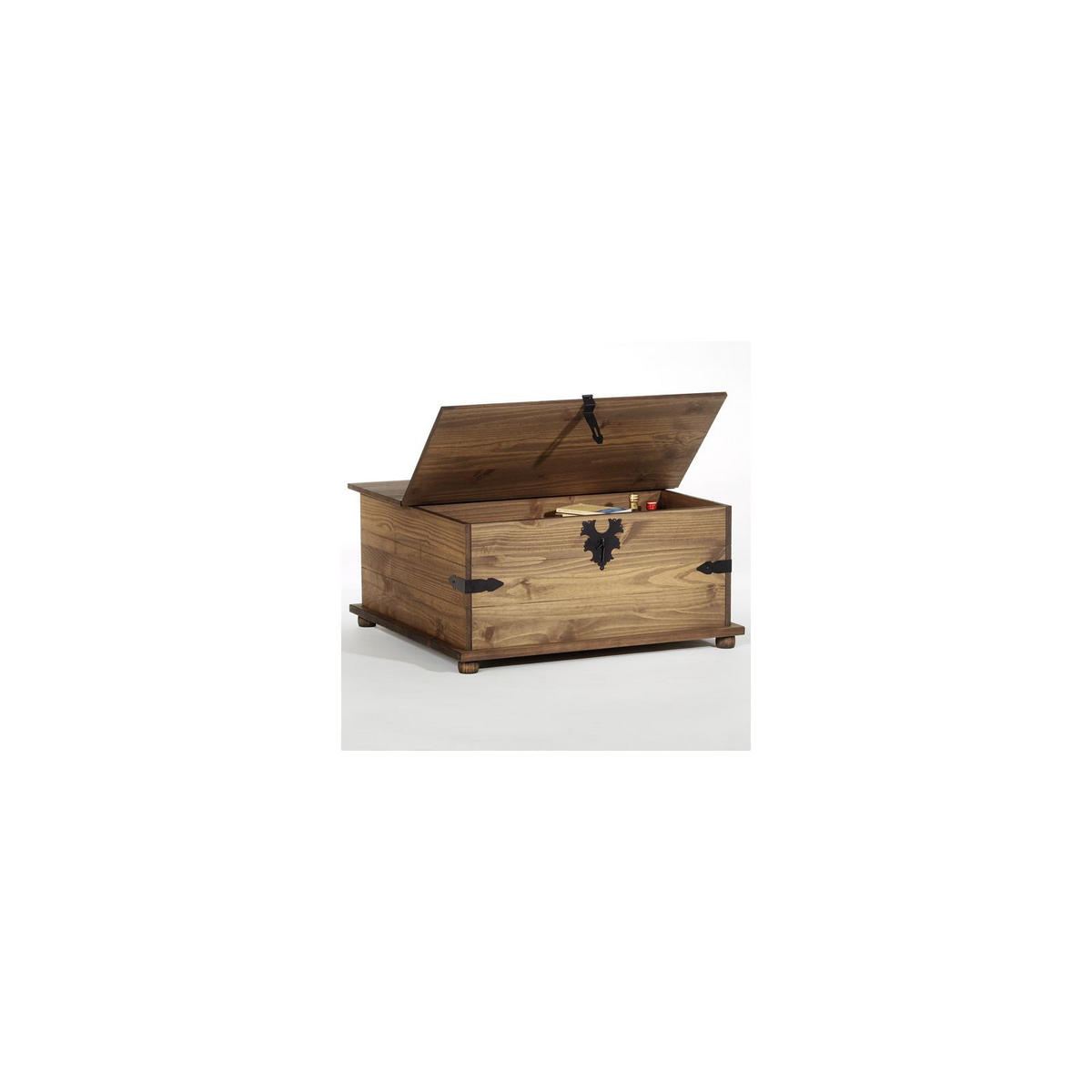 TRUHENTISCH TEQUILA - Braun, Holz (72/92/44cm) - IDIMEX