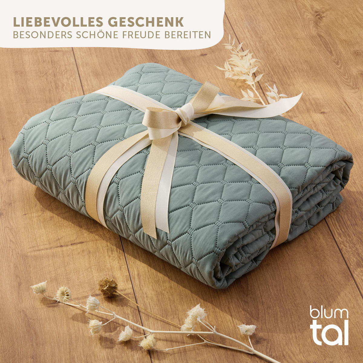 TAGESDECKE 170x210 cm, waschbarer Sofa- & Couchüberwurf, Grün - Grün, Textil (170/210cm) - Blumtal