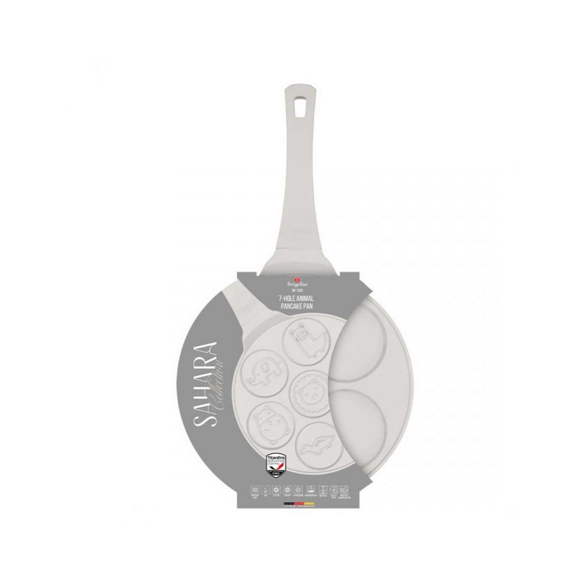 PFANNKUCHENPFANNE Weiß 26/26/1.3 cm BH7780 - Weiß, Metall (26cm) - Berlinger Haus