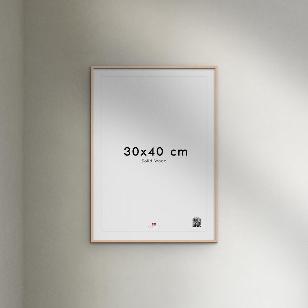 RAHMEN Rosafarbenes Holz Acryl - Rosa, Holz/Papier (30/40/2cm) - Poster&Frame
