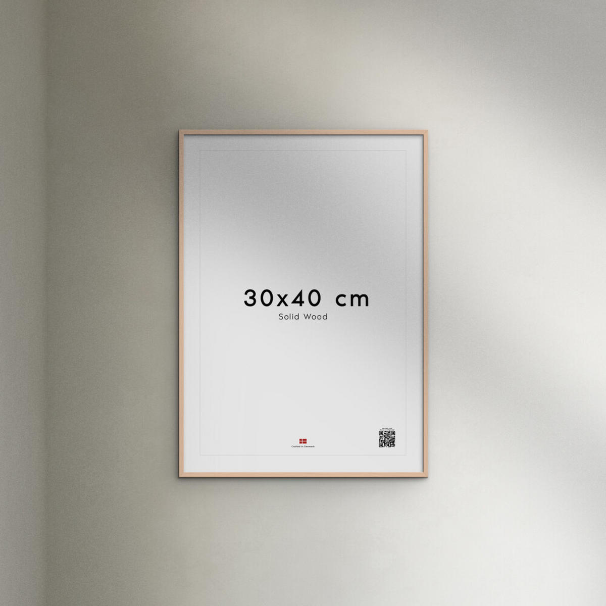 RAHMEN Rosafarbenes Holz Acryl - Rosa, Holz/Papier (30/40/2cm) - Poster&Frame