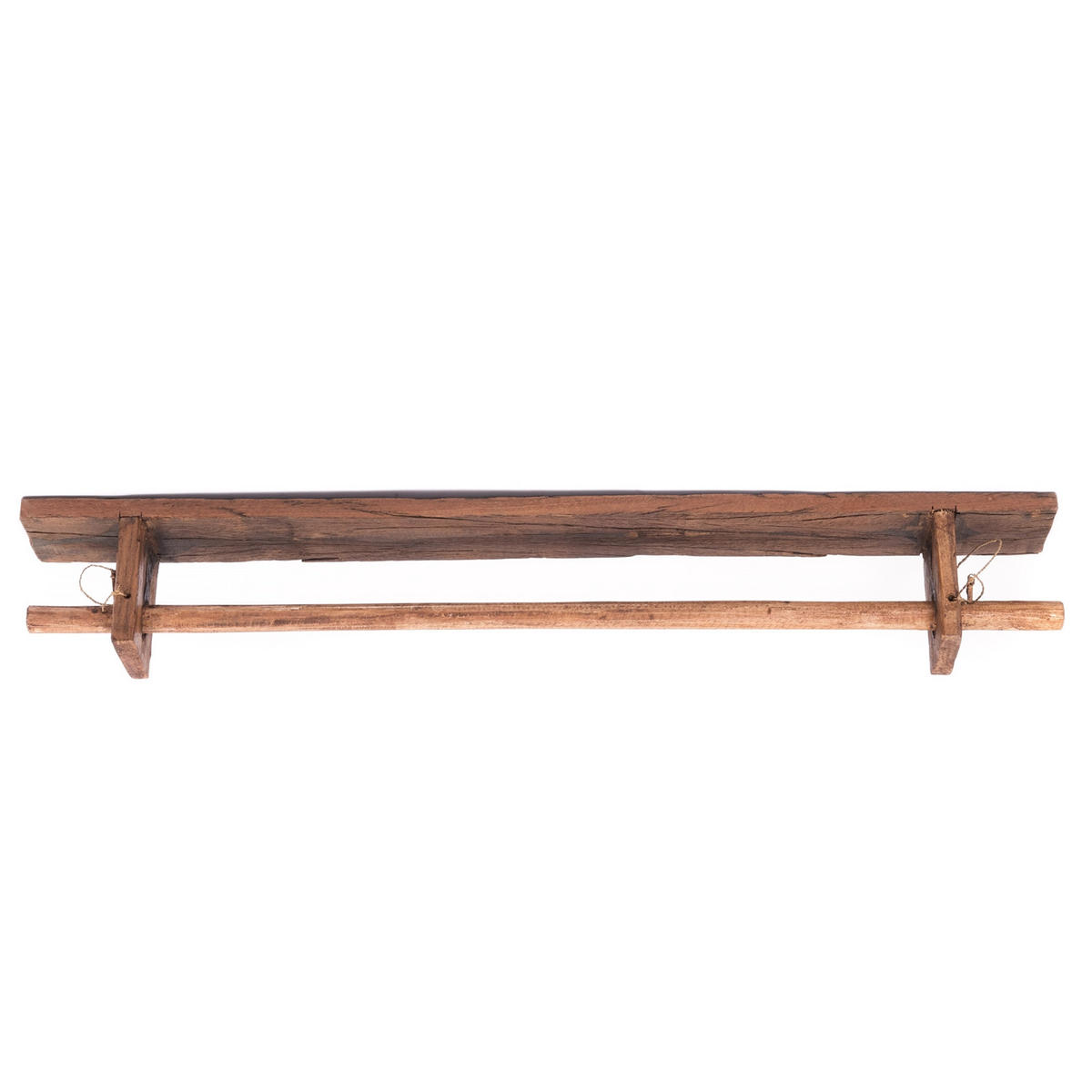 HANDTUCHHALTER Bano 100 Recyclingholz massiv naturfarben - Naturfarben, Holz (100/10/45cm) - CREEDWOOD