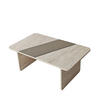 COUCHTISCH mit rechteckiger Spiegelplatte 100/60/40 cm - Beige, Holzwerkstoff (100/60/40cm) - Calicosy
