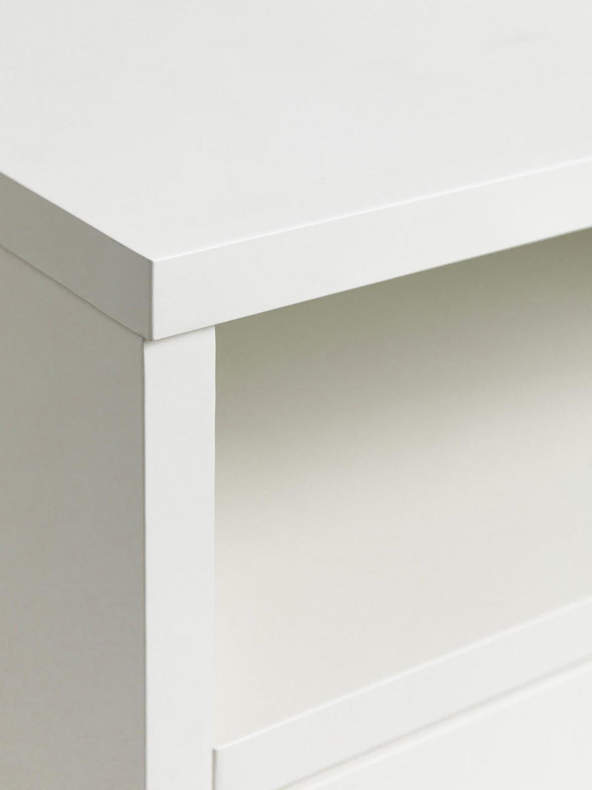 NACHTTISCH Tilo Natur - Weiß 40 cm x 60 cm - Braun/Weiß, Holz (40/60/30cm) - Kenay Home