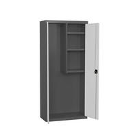 PUTZMITTELSCHRANK Amego HxBxT 180x80x40 cm 3x Fachboden Weiß-Anthrazit - Weiß, Metall (80/180/40cm) - PROREGAL