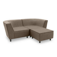 GARTENLOUNGE-SET 2 Brandie 206x77x176 mit Outdoorbezug in braun - Braun, Kunststoff (206/77/176cm) - 58aufmkessel
