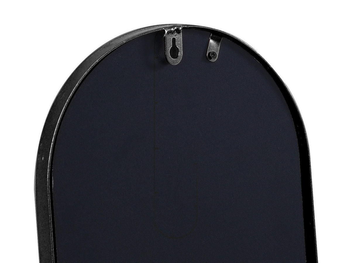 3ER-SET Spiegel oval - 23 x 120 cm - Metall - Schwarz - JAYLEN - Schwarz, Metall (23/120/2cm) - Vente-Unique