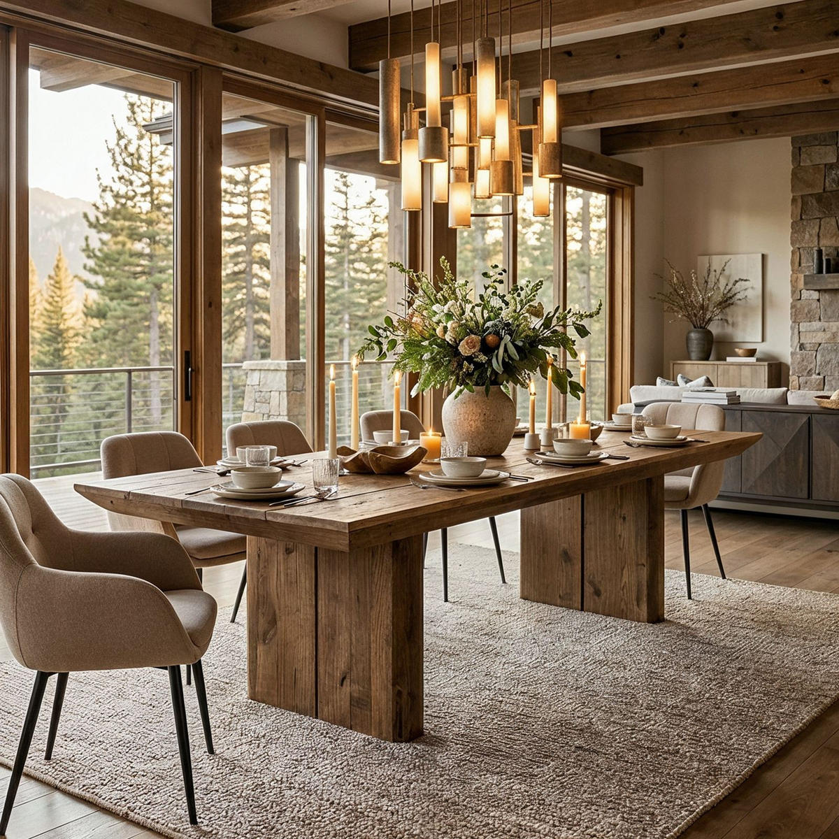 ESSTISCH SEDA natur - Naturfarben, Holz (100/240/76cm) - IDIMEX