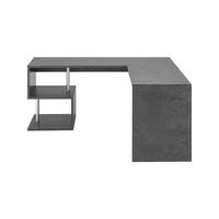 ECKSCHREIBTISCH Schiefer 60/160/78 cm - Grau, Holzwerkstoff (60/160/78cm) - DMORA