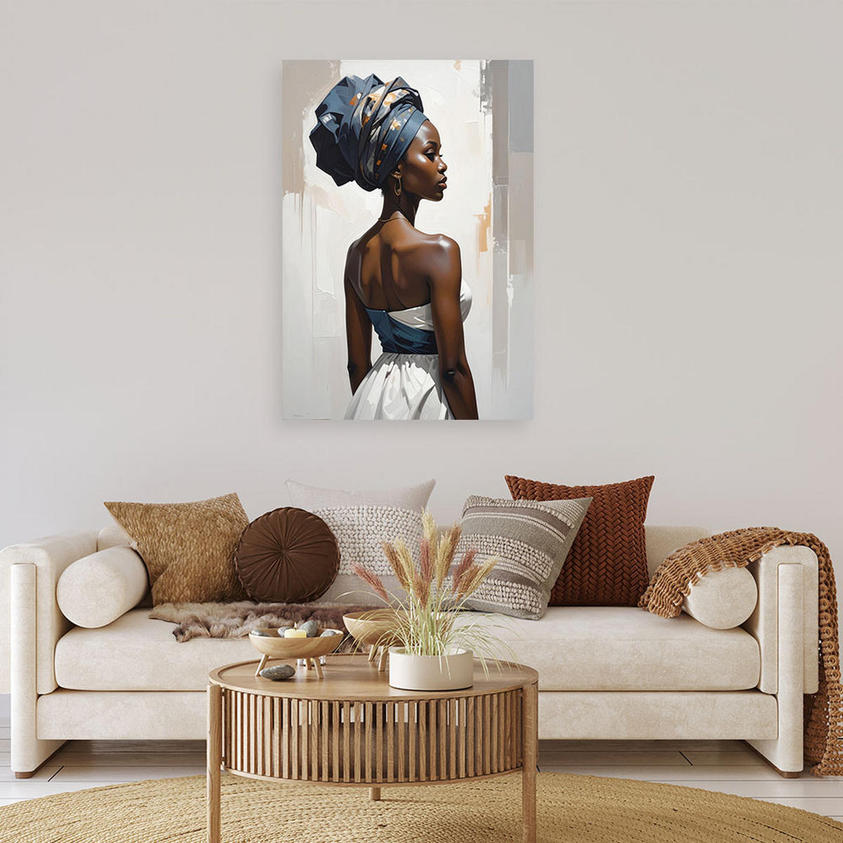 LEINWANDBILD Menschen & Charaktere 80x120cm - Grau, Textil (80/120cm) - Feeby