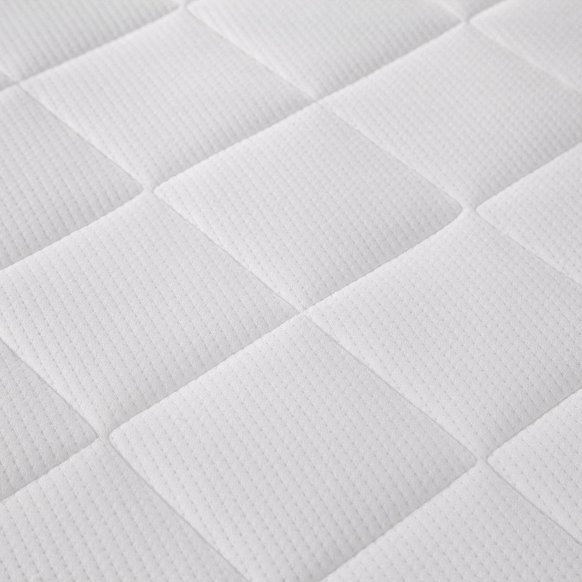 SCHAUMSTOFFMATRATZE,MITTLERE Festigkeit H3, 7-Zonen-Schaumstoff, Dicke 7cm –120×200cm - Weiß, Textil (120/200cm) - KOMHTOM