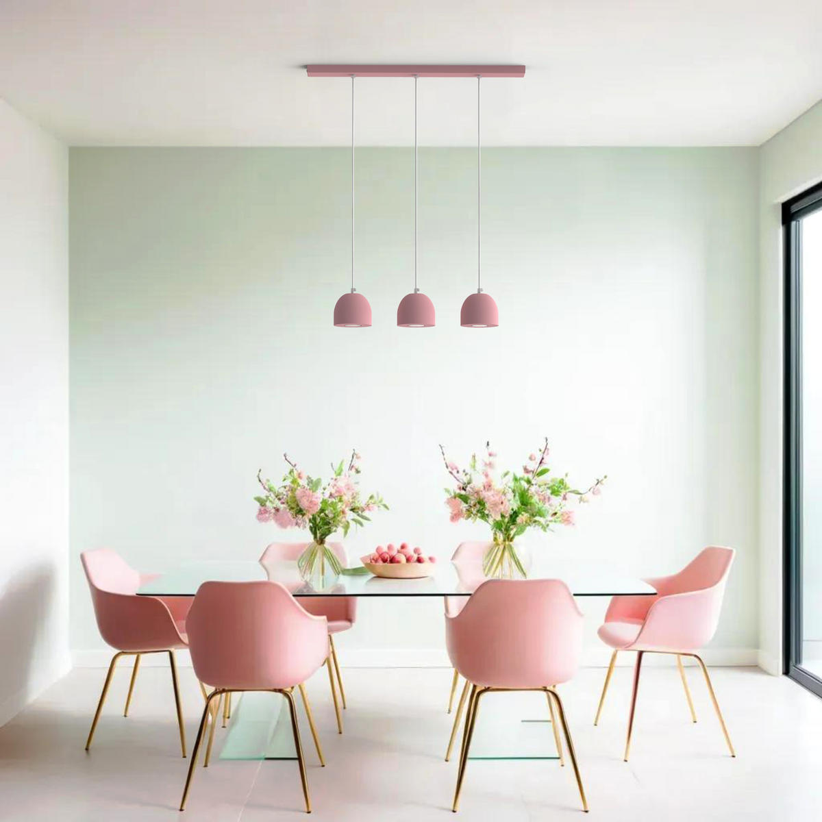 HÄNGELEUCHTE - Pink, Metall (6.5/69/120cm) - Lumicom