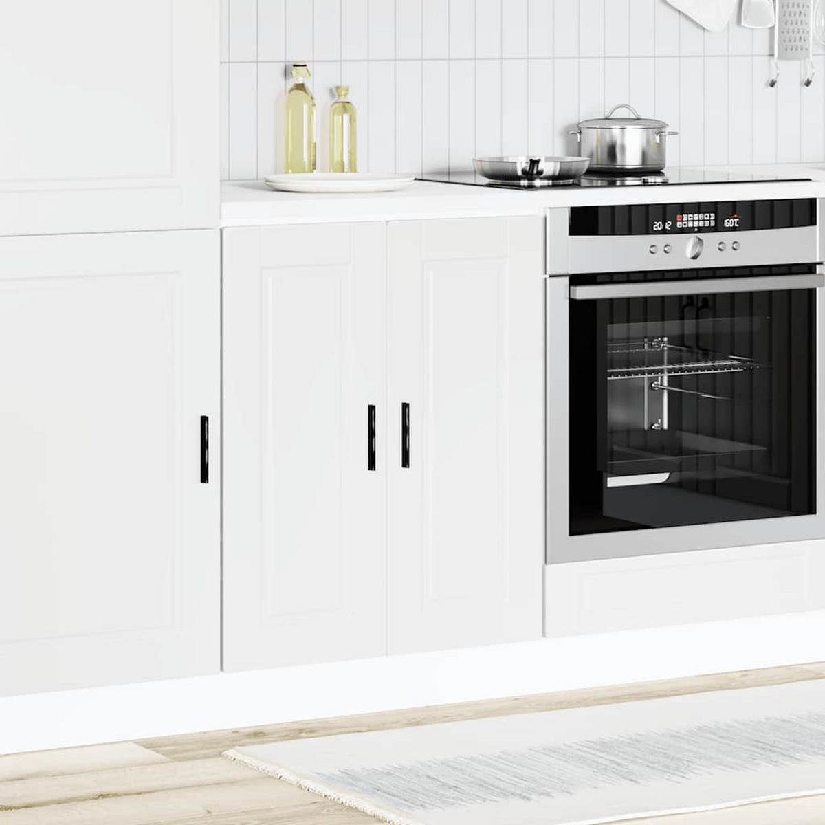 KÜCHENUNTERSCHRANK Porto Weiss Holzwerkstoff - Weiß, Holzwerkstoff (46/81.5/60cm) - vidaXL