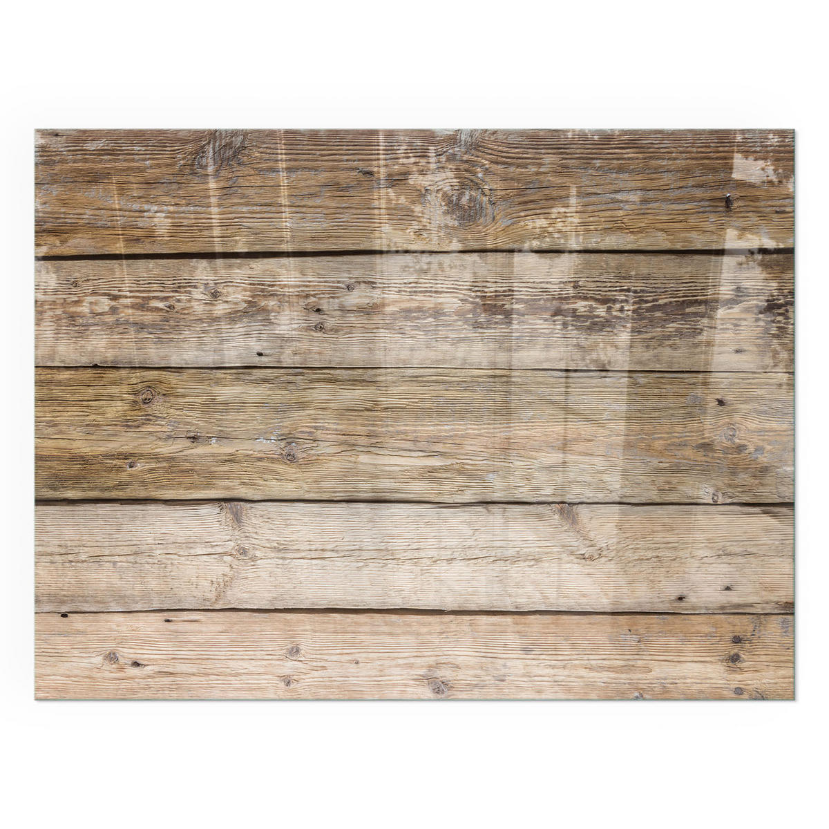 GLASPLATTE für Kamin 80x60 cm - Beige, Glas (80/60/0.4cm) - TULUP