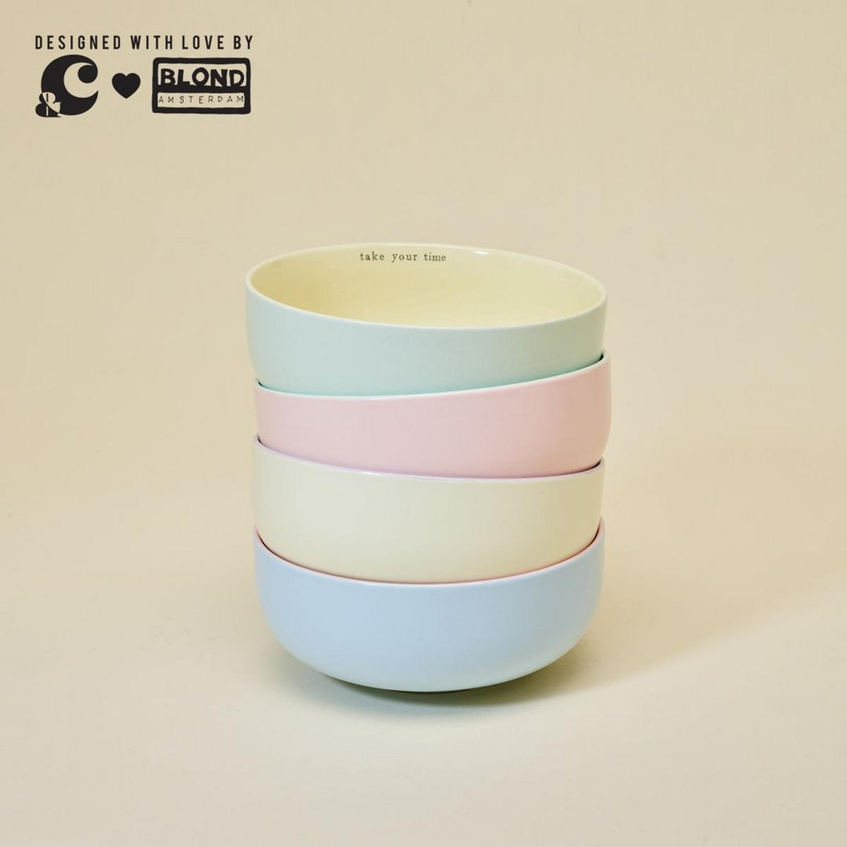 SCHALE Guilty Pleasure in Blau - 14cm - Multicolor, Keramik (15.5/6.7/15.5cm) - Blond Amsterdam