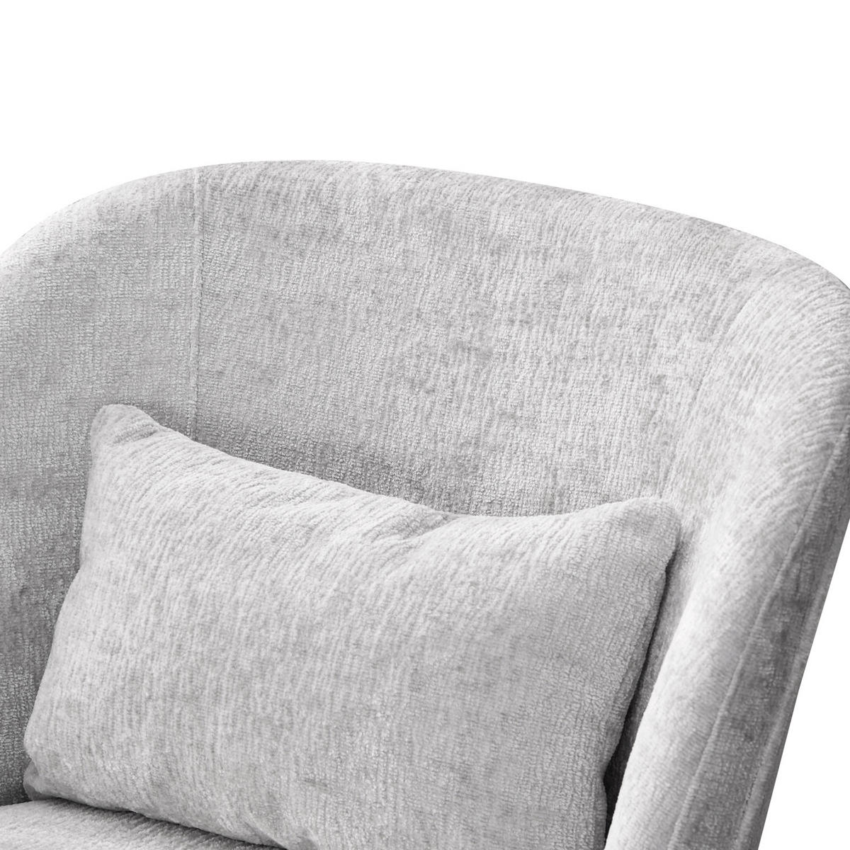 SESSEL YOYO Grau - Grau, Eichenholz/Textil (63/80/70cm) - B&D Home