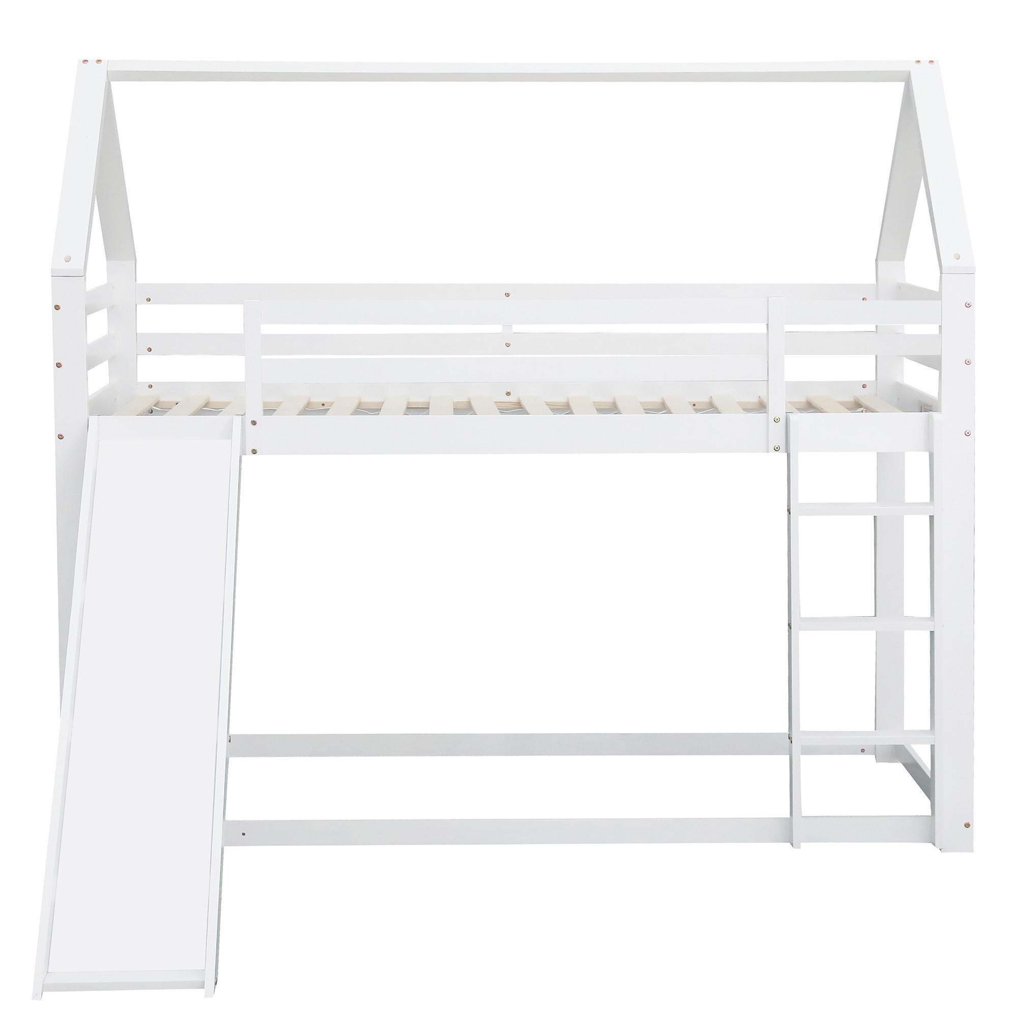 HAUSBETT 90/200 cm Weiß - Weiß, Holz - Raumix