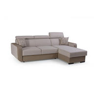 ECKSOFA - Pedro - Cappucino - Bronzefarben, Textil (236/165cm) - Möblo