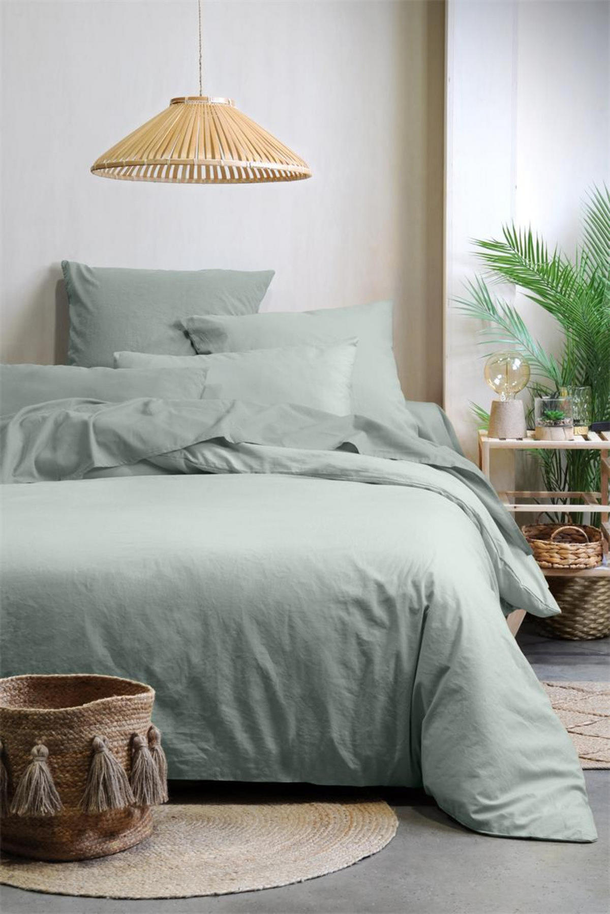 BETTBEZUG Horizon 240/220 cm - Grau, Naturmaterialien (220/240cm)