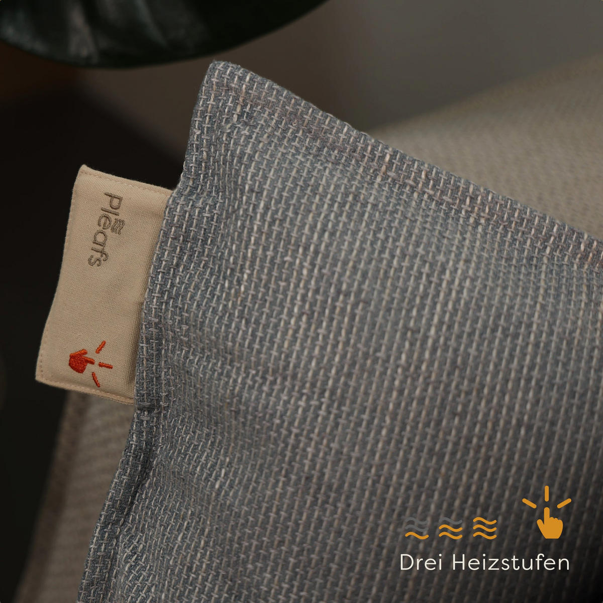 HEIZKISSEN Nomad 45x60cm Silver Sand - Sandfarben, Textil (45/60cm) - Pleafs