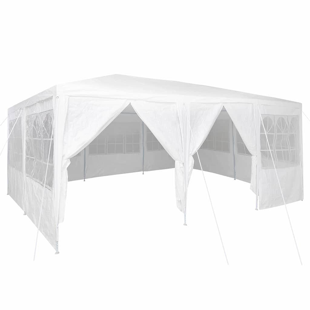 PARTY-ZELT Weiss 600/400/266 Cm Polyethylen - Weiß, Kunststoff (400/266/600cm) - vidaXL