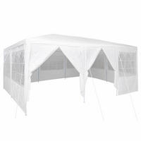 PARTY-ZELT Weiss 600/400/266 Cm Polyethylen - Weiß, Kunststoff (400/266/600cm) - vidaXL