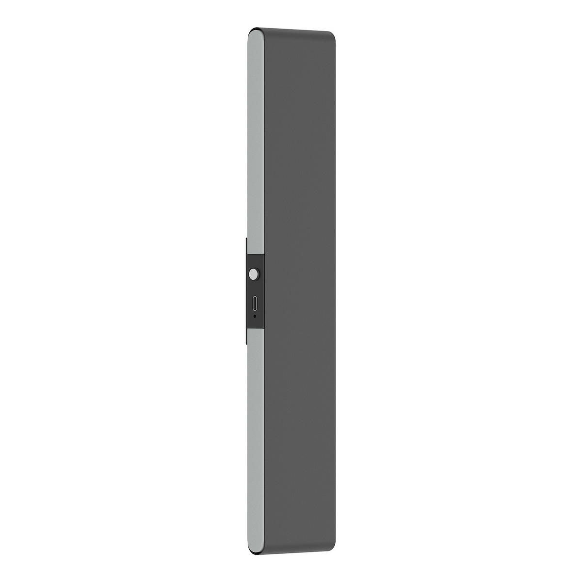AKKU-WANDLEUCHTE inkl. Fernbedienung - Dimmbar - Aluminium - Schwarz, Metall (7/32/46cm) - home24