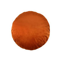 KISSENHÜLLE Rund Samt&Sonders rost-orange 80 cm Ø - Dunkelorange, Textil (80/80cm) - beties Heimtextil