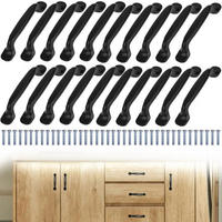 MÖBELGRIFF Schwarz 20er-Set 96 mm Aluminium - Schwarz, Metall (1/3/13cm)