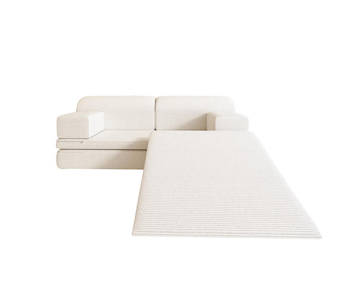 SPIELSOFA LIV - Beige, inkl. Rutsche - Beige, Kunststoff/Textil (140/53/70cm) - Home Deluxe