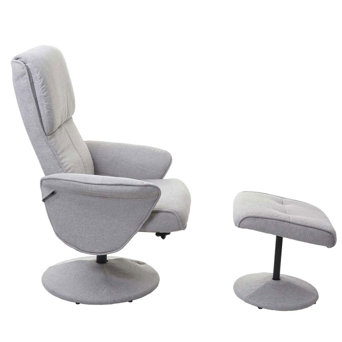 RELAXSESSEL Hellgrau - Hellgrau, Textil (75/114/125cm) - MCW
