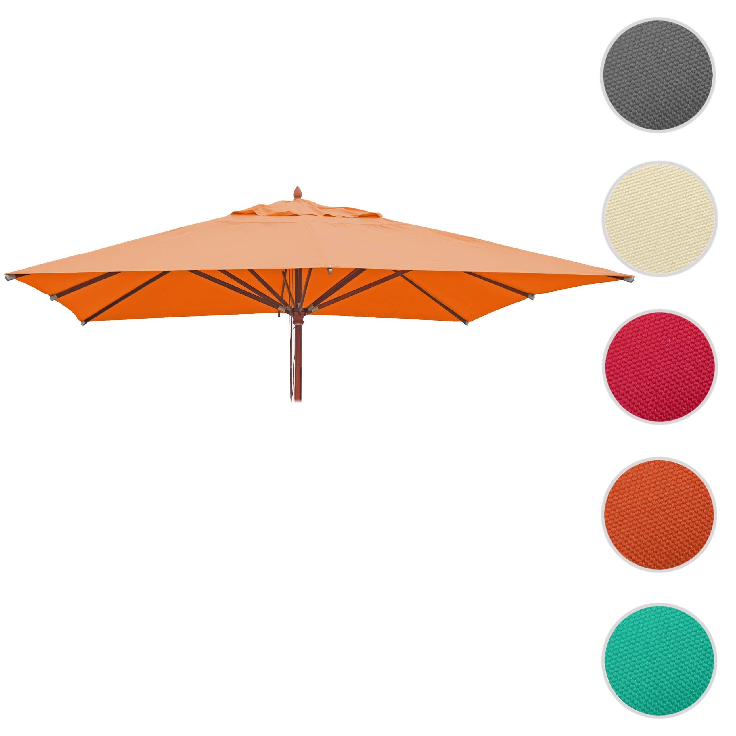 ERSATZ-BEZUG FÜR SCHIRM I Orange - Orange, Textil (300/300cm) - MCW