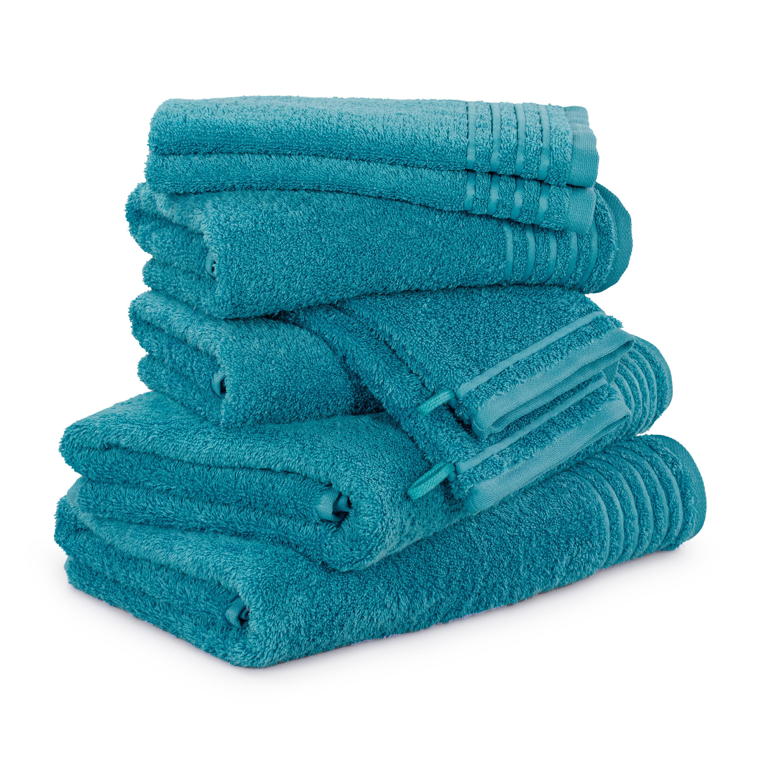 HANDTUCHSET NEW CLASSIC 8-TLG - Türkis, Textil (50/100cm) - MÖVE