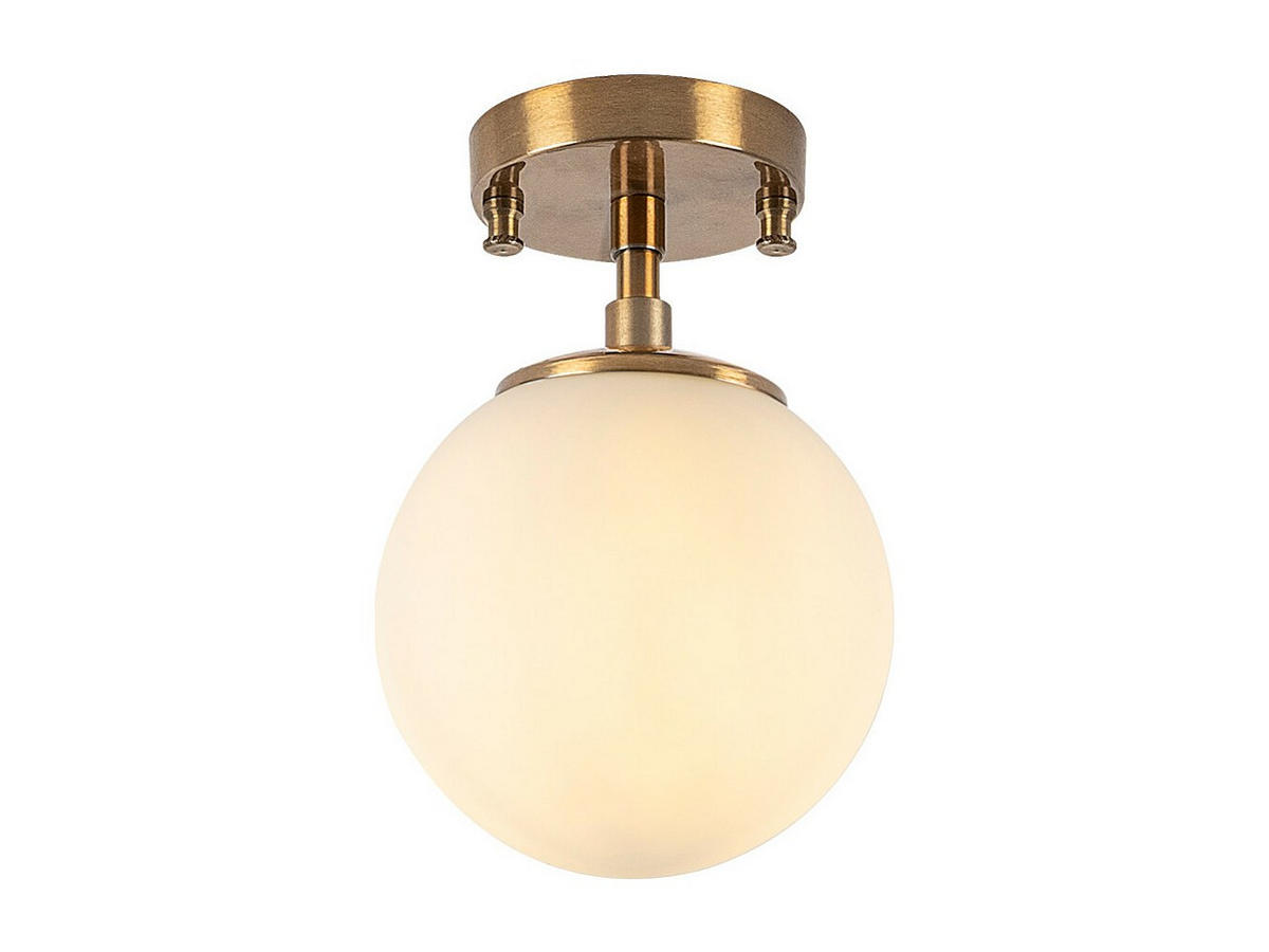 DECKENLEUCHTE - 15 cm x 15 cm - Metall - Goldfarben - DAMAR - Goldfarben, Metall (15/15/23cm) - Vente-Unique