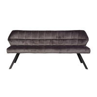 ESSZIMMERBANK Grid Grau 58/180/81 cm - Grau, Textil (180/81/58cm) - Hoyz Collection