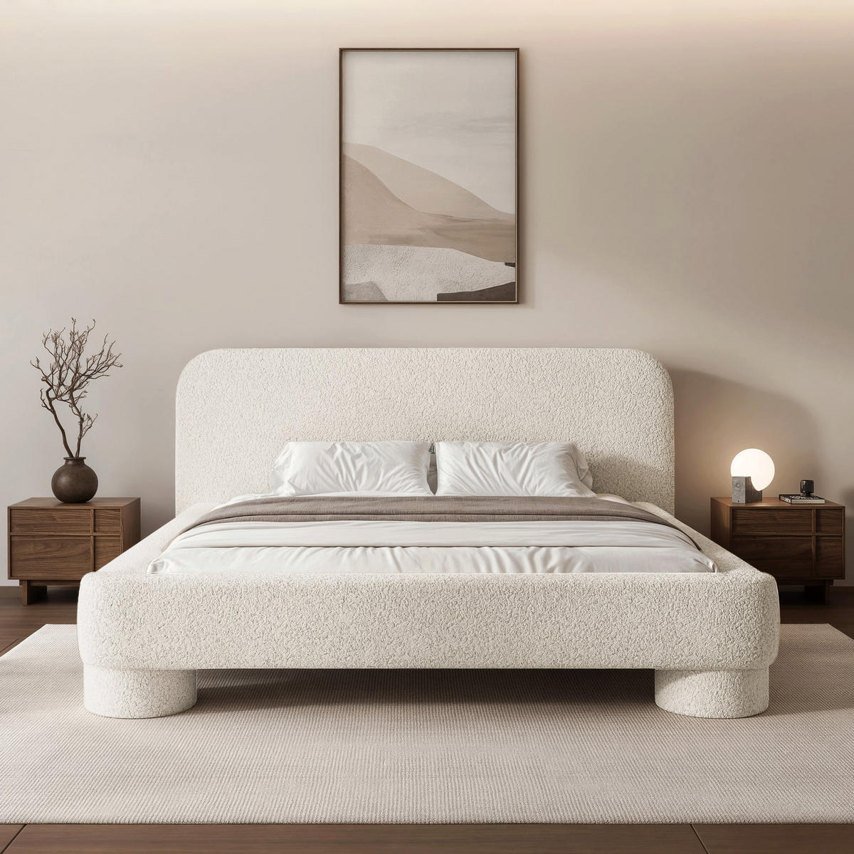 POLSTERBETT mit Bettkasten Fredo 180x200 cm - Weiß, Holzwerkstoff/Textil (180/200cm) - Selsey