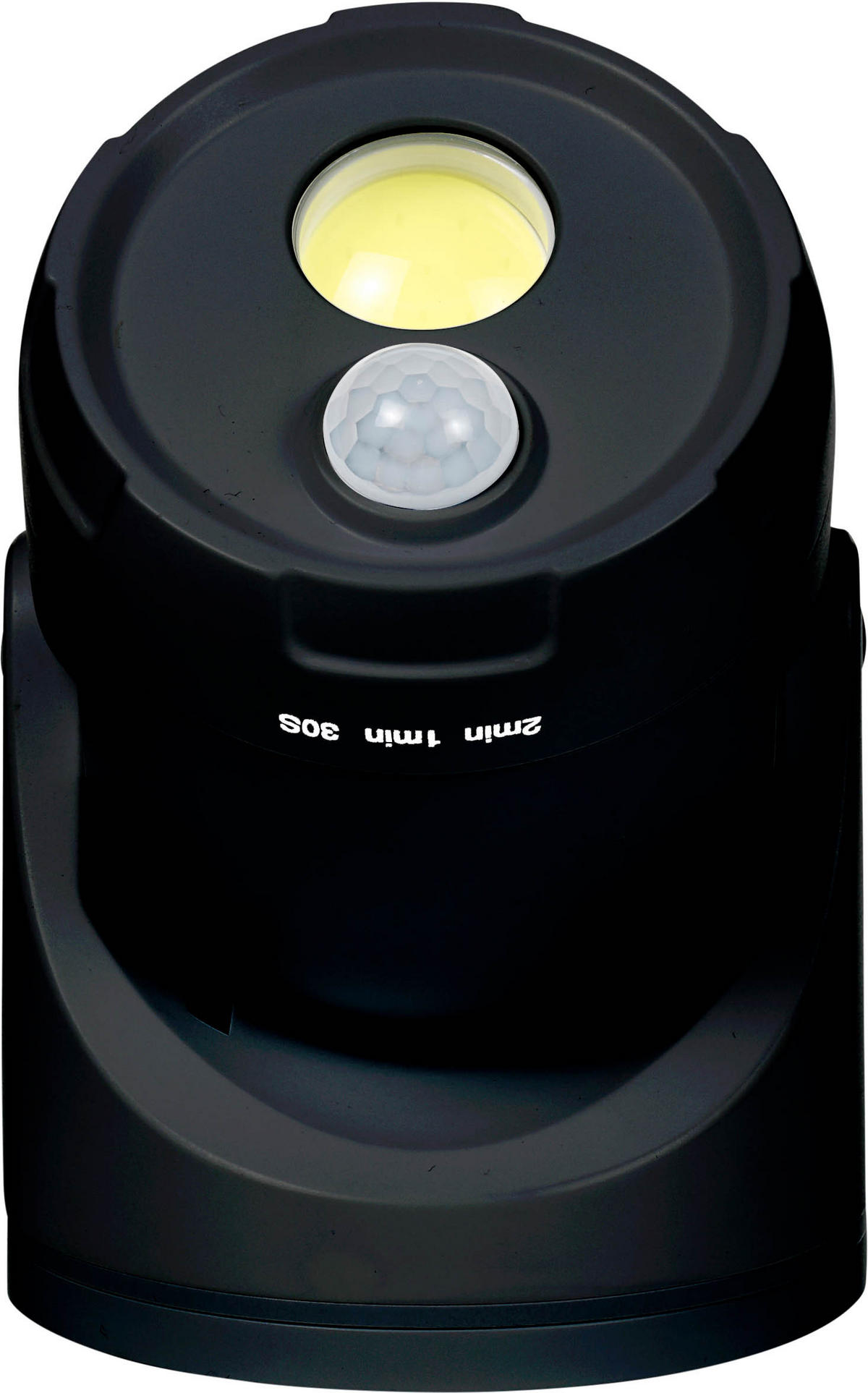 LED-BATTERIE-SPOT-STRAHLER - mit Bewegungsmelder und Erdspieß für Außenbereich, 3er-Set D-Batterien inklusive - Schwarz, Kunststoff (10.9/10.9/17cm) - Northpoint