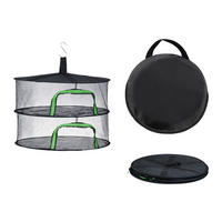 TROCKENNETZ - Schwarz, Textil/Metall (60/40/60cm) - Relaxdays