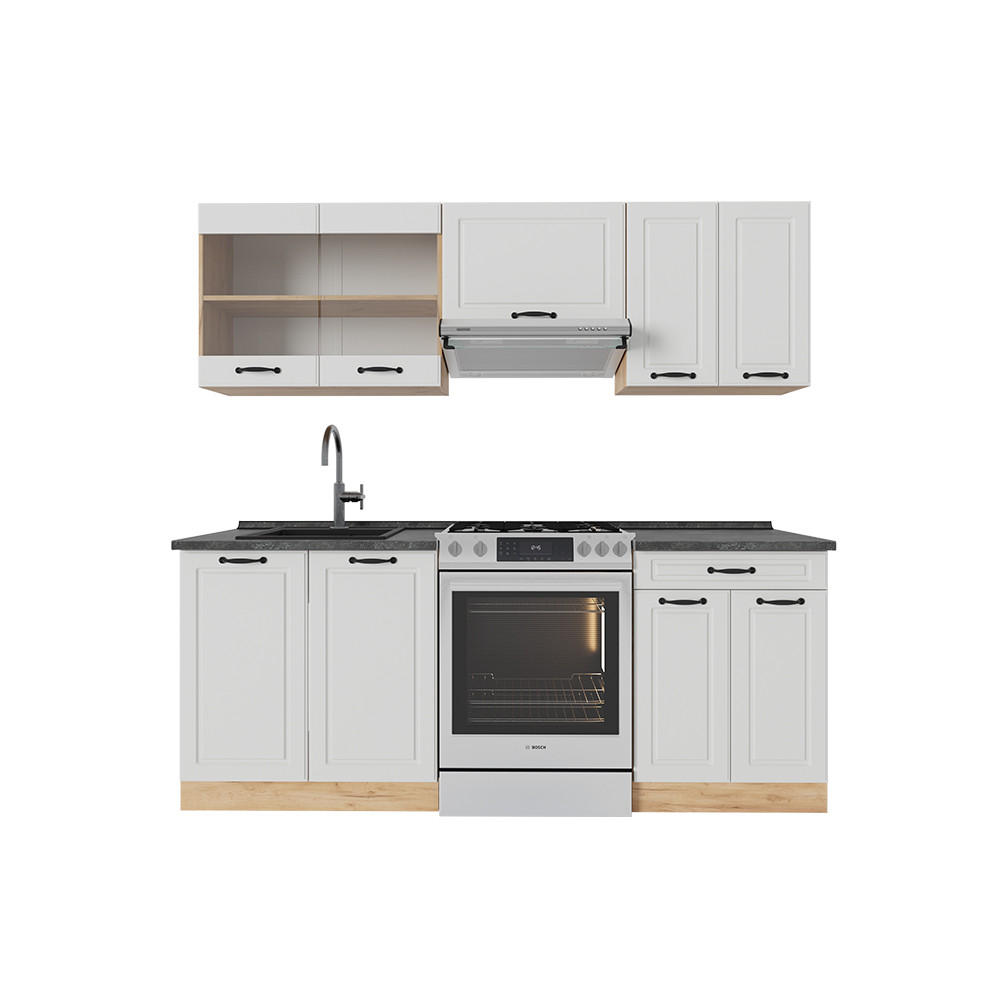 Honigeiche/Weiß, Holzwerkstoff (200/81.6/60cm) - Vicco